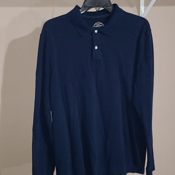 ST John's Bay Long Sleeve Polo Shirt, Size Medium - Picture 2 of 4